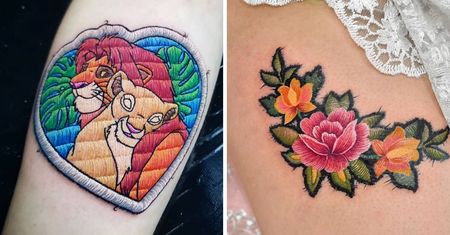 15 "haftowanych" tatuaży, które spodobałyby się nawet Twojej babci!