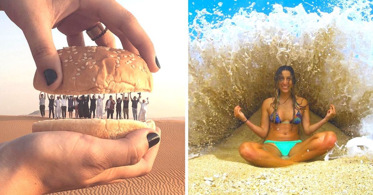 18 niezwykłych zdjęć z wakacji, których twórcy mieli wyjątkowo kreatywne pomysły