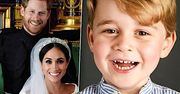 Kapitalne ujęcie! Książę George mistrzem drugiego planu na oficjalnym ślubnym zdjęciu Meghan i Harry'ego!