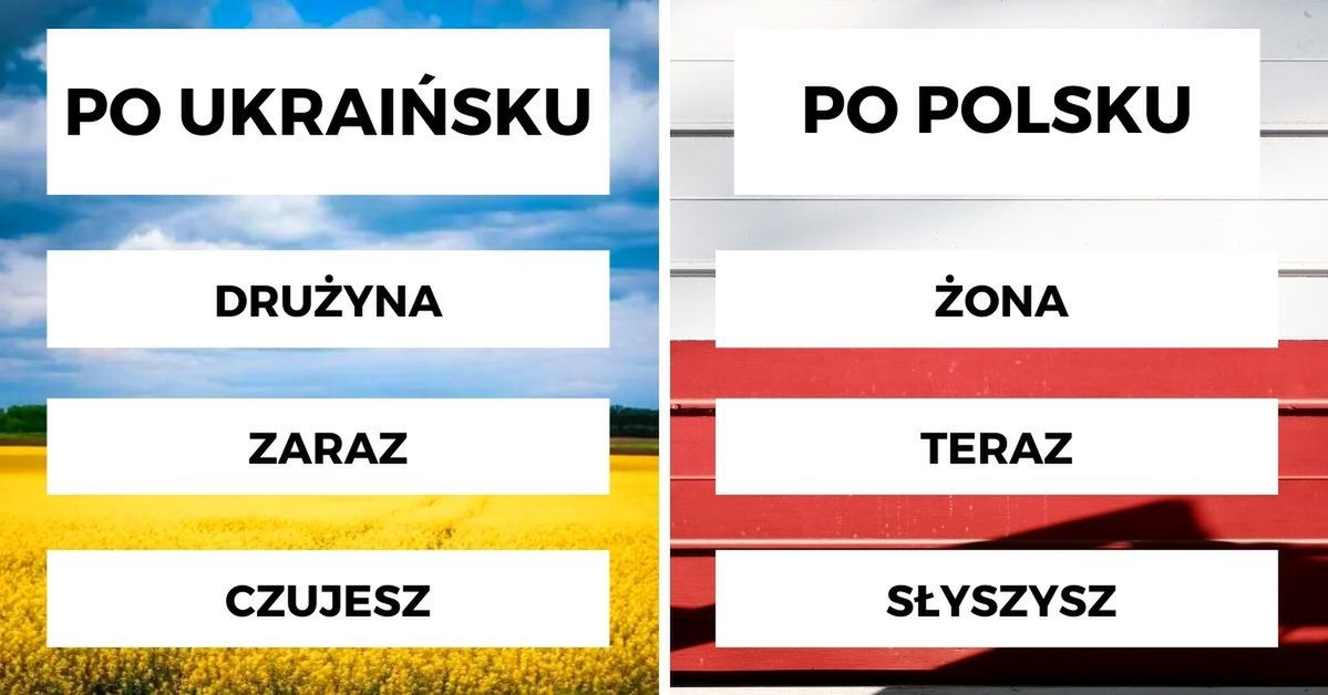 15 słów, które po ukraińsku znaczą coś całkiem innego niż po polsku