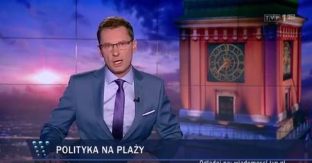 Kuriozalny materiał w "Wiadomościach". TVP ostrzega przed politykami PO na plaży