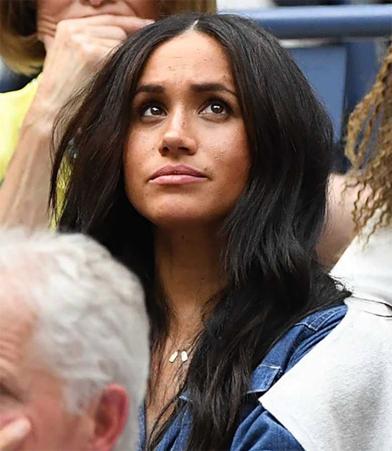 Meghan Markle podczas finału US Open 2019