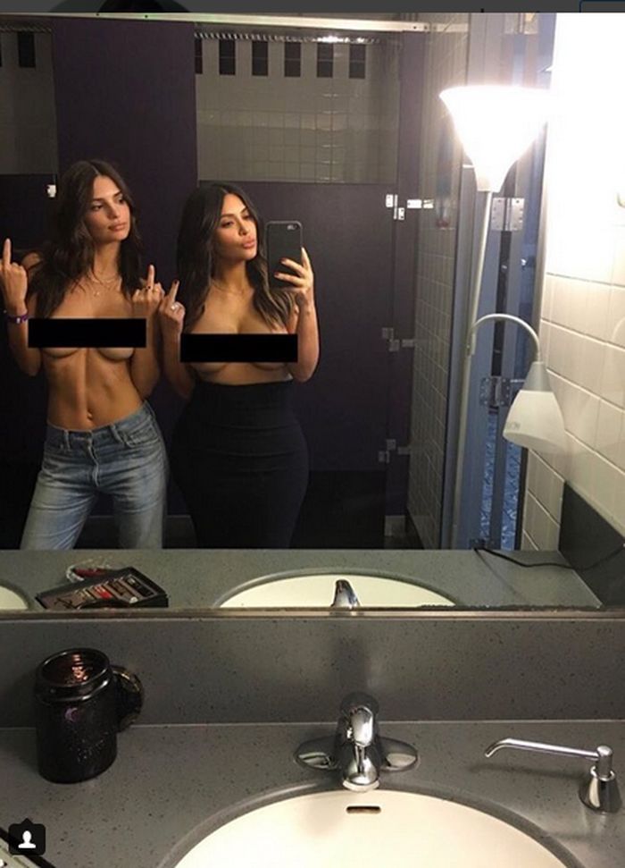 Emily Ratajkowski, Kim Kardashian