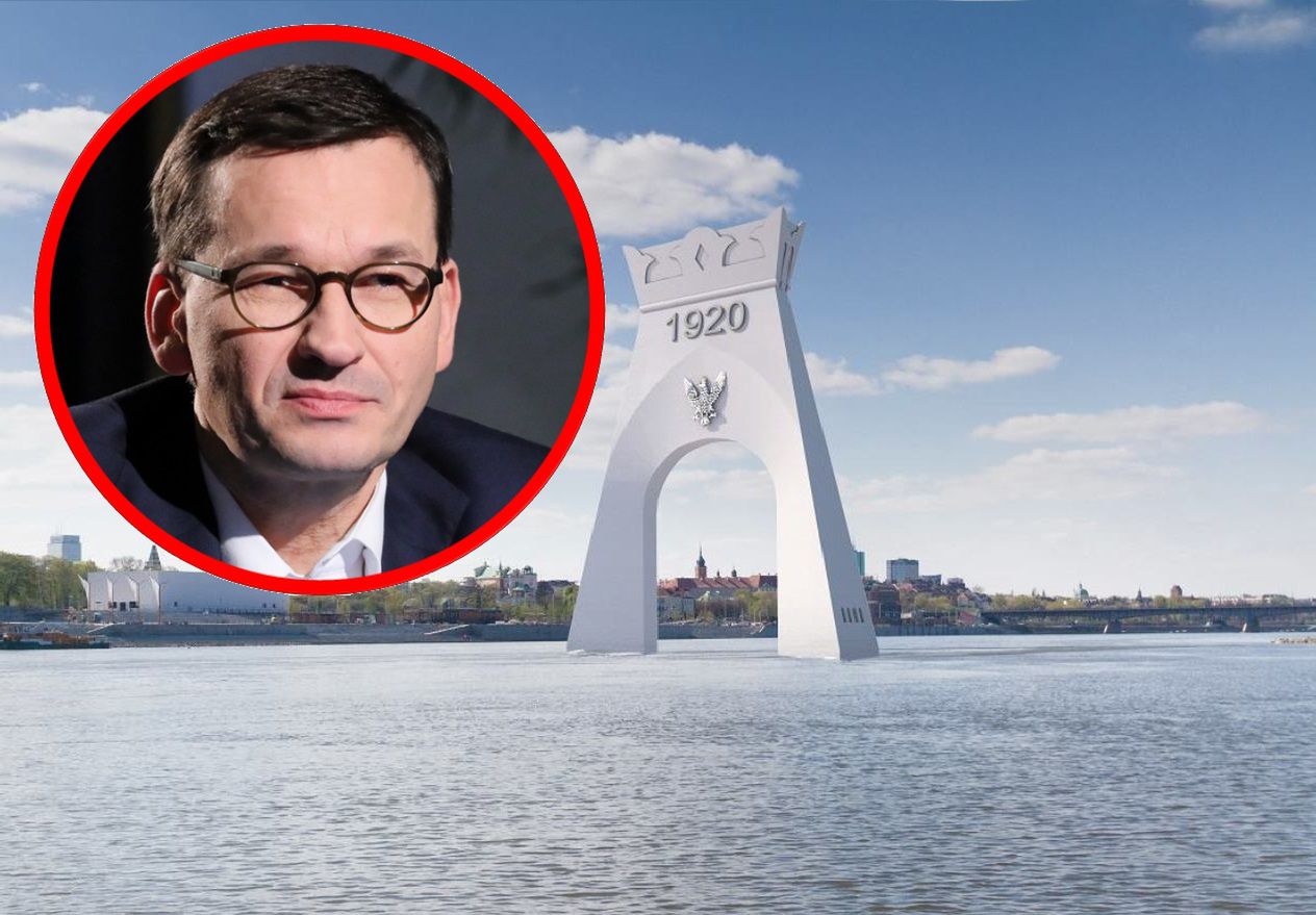 Mateusz Morawiecki skrytykowany za pomysł budowy Łuku Triumfalnego na Wiśle w Warszawie