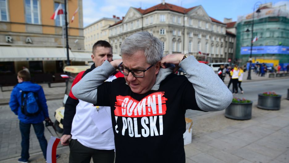 Ryszard Czarnecki wszędzie widzi poparcie dla swojej partii i Jarosława Kaczyńskiego.