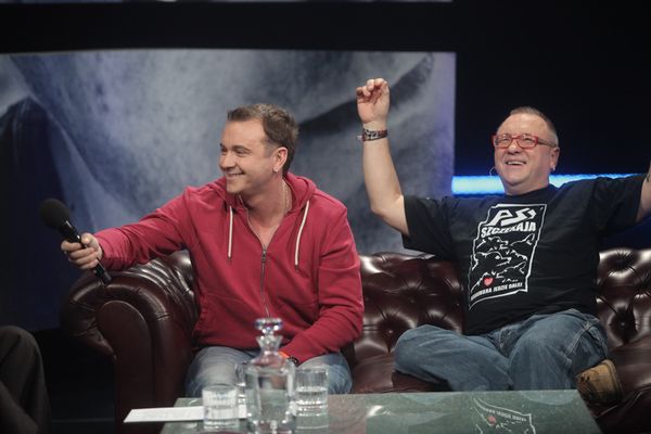 Owsiak i lider zespołu "Weekend" u Wojewódzkiego!, czyli duet, jakiego nie zobaczysz na Woodstocku!