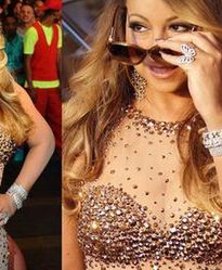 Pełne kształty Mariah Carey w odważnej sukni