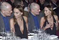 Nowa partnerka Zelta błysnęła dekoltem