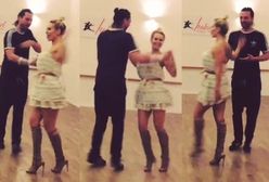 Doda i Emil Haidar na pierwszej lekcji weselnego tańca