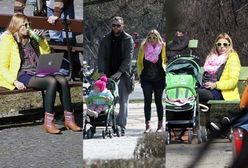 Maria Sadowska cieszy się słoneczną pogodą. Zabrała rodzinę na spacer