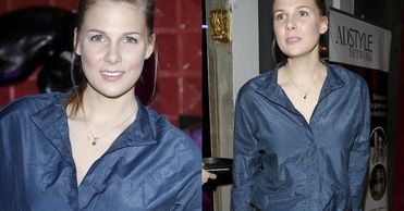 Marta Wierzbicka w pogniecionym stroju na salonach