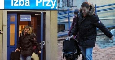 Karolak odebrał synka i jego mamę ze szpitala