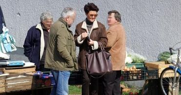 Jolanta Kwaśniewska spędza urlop na wsi