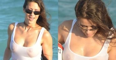 Anais Zanotti w mokrym podkoszulku!