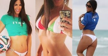 Claudia Romani najgorętszą kibicką włoskiej reprezentacji!