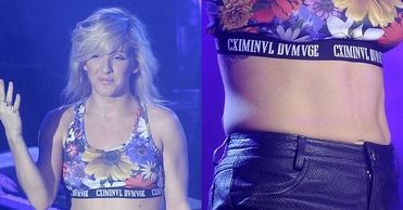 Ellie Goulding pochwaliła się płaskim brzuchem!