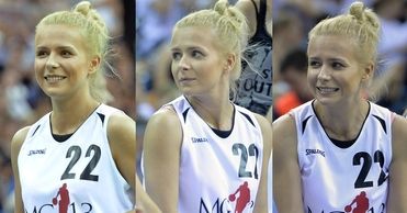 Aneta Zając bez makijażu na meczu koszykówki!