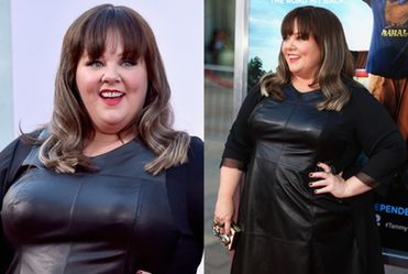 Melissa McCarthy w skórzanej sukience na premierze!