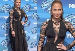 Jennifer Lopez w koronkowej sukni. Dobry wybór?