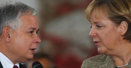 Lech Kaczyński rozmawiał z Angelą Merkel