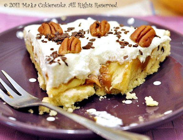 Karmelowa tarta z bananami