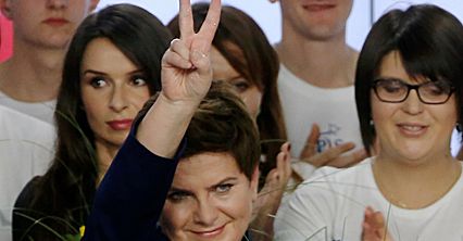 Euforia w sztabie PiS