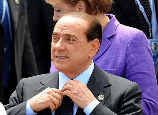 Berlusconi w Gdańsku grozi, że zablokuje UE