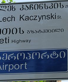 Gruzini uhonorowali polskiego prezydenta