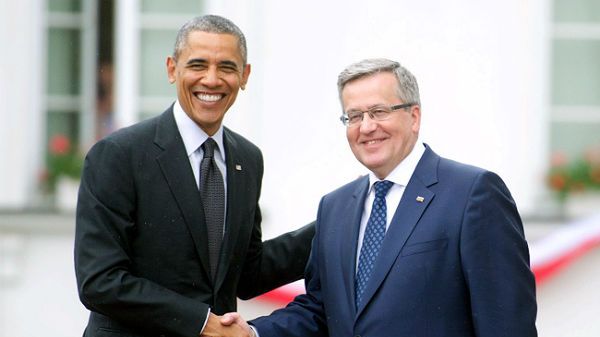 Prezydent Stanów Zjednoczonych Barack Obama i prezydent Bronisław Komorowski