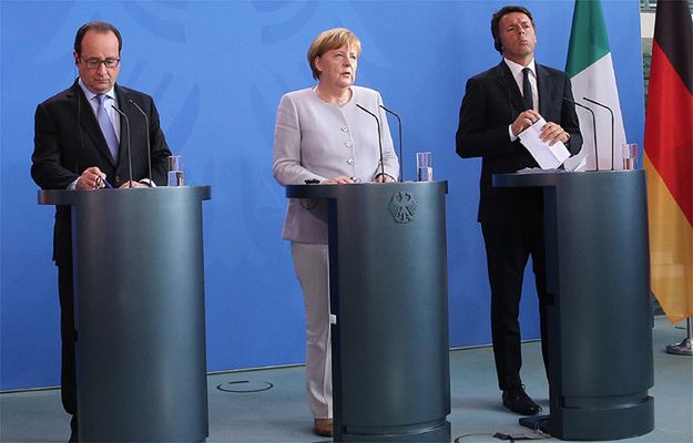Brexit. Merkel, Hollande i Renzi: żadnych rozmów z Wielką Brytanią bez wdrożenia artykułu 50. traktatu