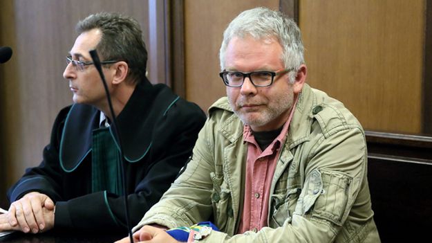 Artur Domosławski w sądzie w 2015 r.