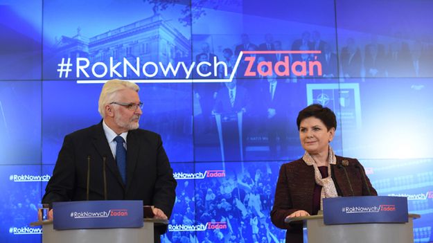 Witold Waszczykowski i Beata Szydło