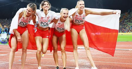 Srebrny medal polskiej sztafety 4×400 m na mistrzostwach Europy