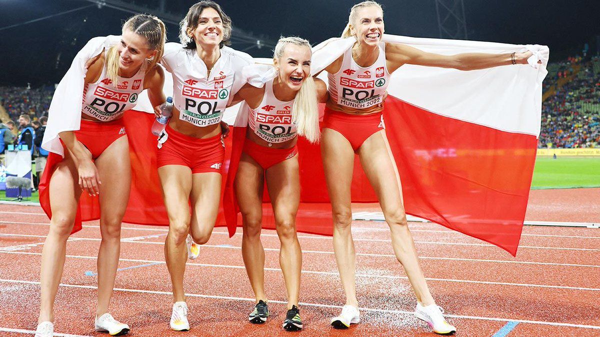 Srebrny medal polskiej sztafety 4×400 m na mistrzostwach Europy