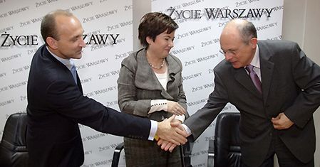 Marcinkiewicz przed Gronkiewicz-Waltz; oboje w drugiej turze
