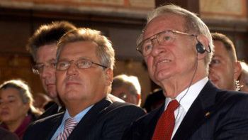 Prezydenci Aleksander Kwaśniewski i Johannes Rau