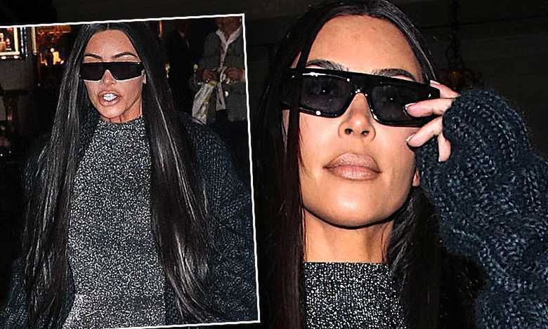 Kim Kardashian wybrała się na party w samych rajstopach i seksownym body! To był raj dla paparazzi!