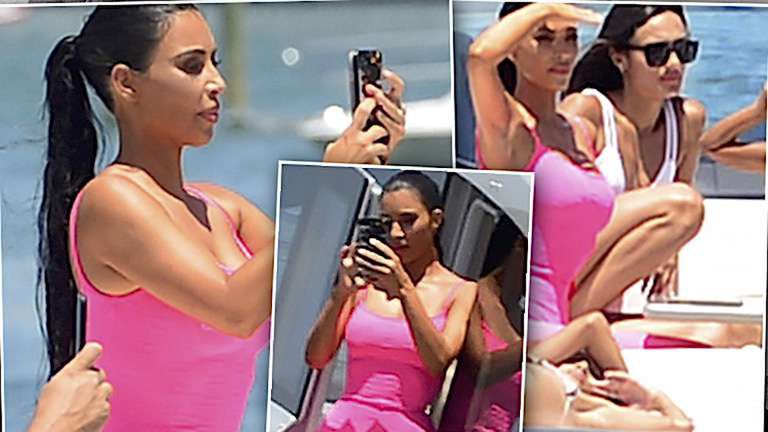 Kim Kardashian na jachcie