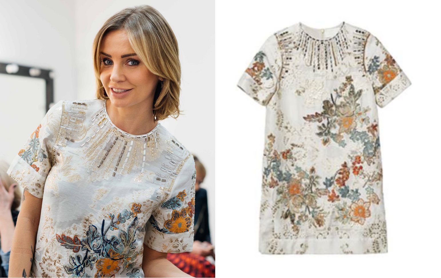 Agnieszka Szulim w sukience z kolekcji H&M Conscious Exclusive, 599 pln