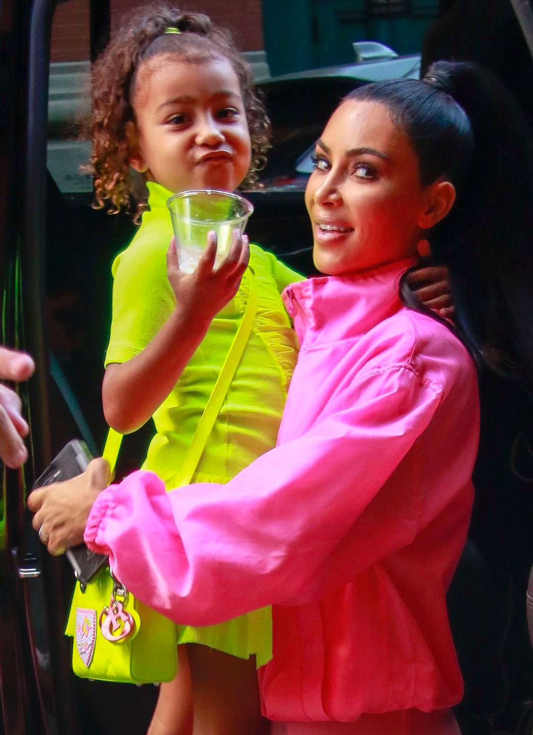 Kim Kardashian z North West w Nowym Jorku