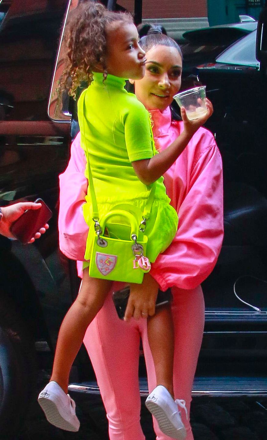 Kim Kardashian z North West w Nowym Jorku