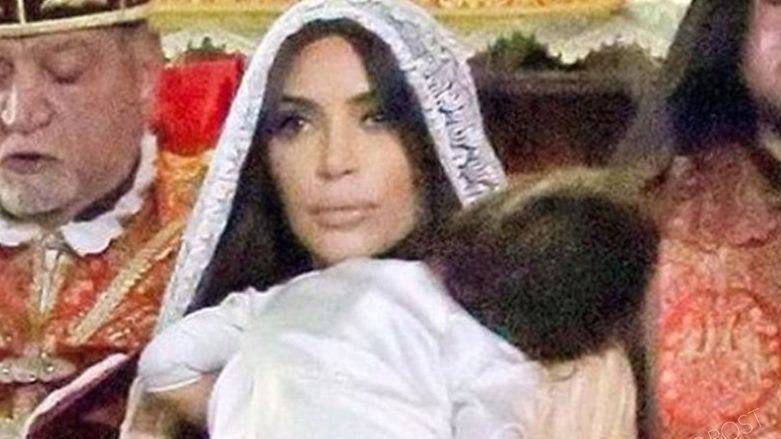 Chrzciny córki Kim Kardashian, fot. Instagram
