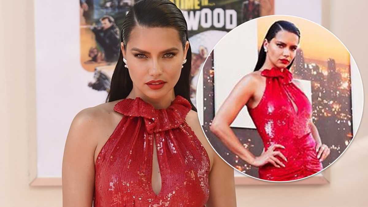 Adriana Lima w kreacji polskiej projektantki podbiła czerwony dywan w Hollywood! Na jej widok oszalał nawet amerykański "Vogue"!