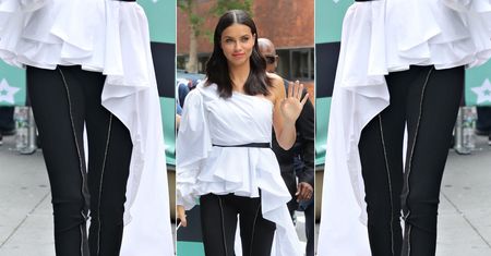 LOOK OF THE DAY: Adriana Lima i Jej Wysokość Asymetria