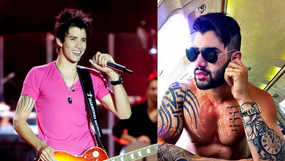 Gusttavo Lima przed i po regularnych wizytach na siłowni