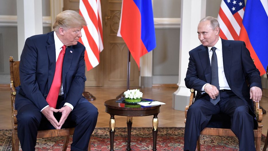 Trump i Putin w Helsinkach