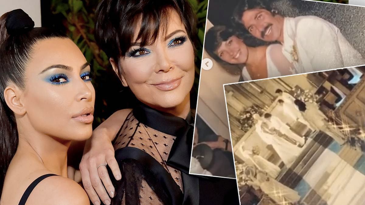 Kim Kardashian pokazała światu ślubne zdjęcia Kris Jenner! Przeleżały u fotografa ponad 40 lat