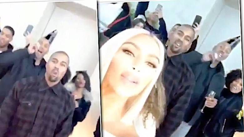 Kim Kardashian i Kanye West Sylwester 2017