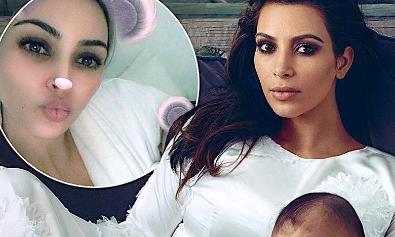Kim Kardashian pierwszy raz pokazała wyraźną twarz swojej córeczki Chicago West! Cukiereczek!