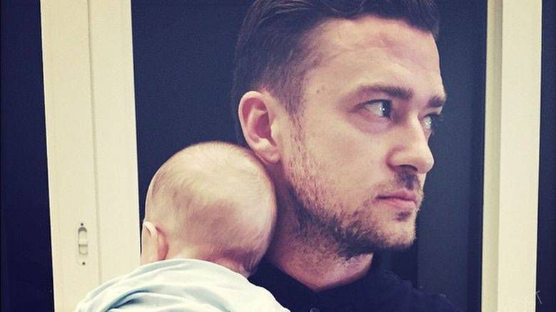 Justin Timberlake z synem, fot. INSTAGRAM